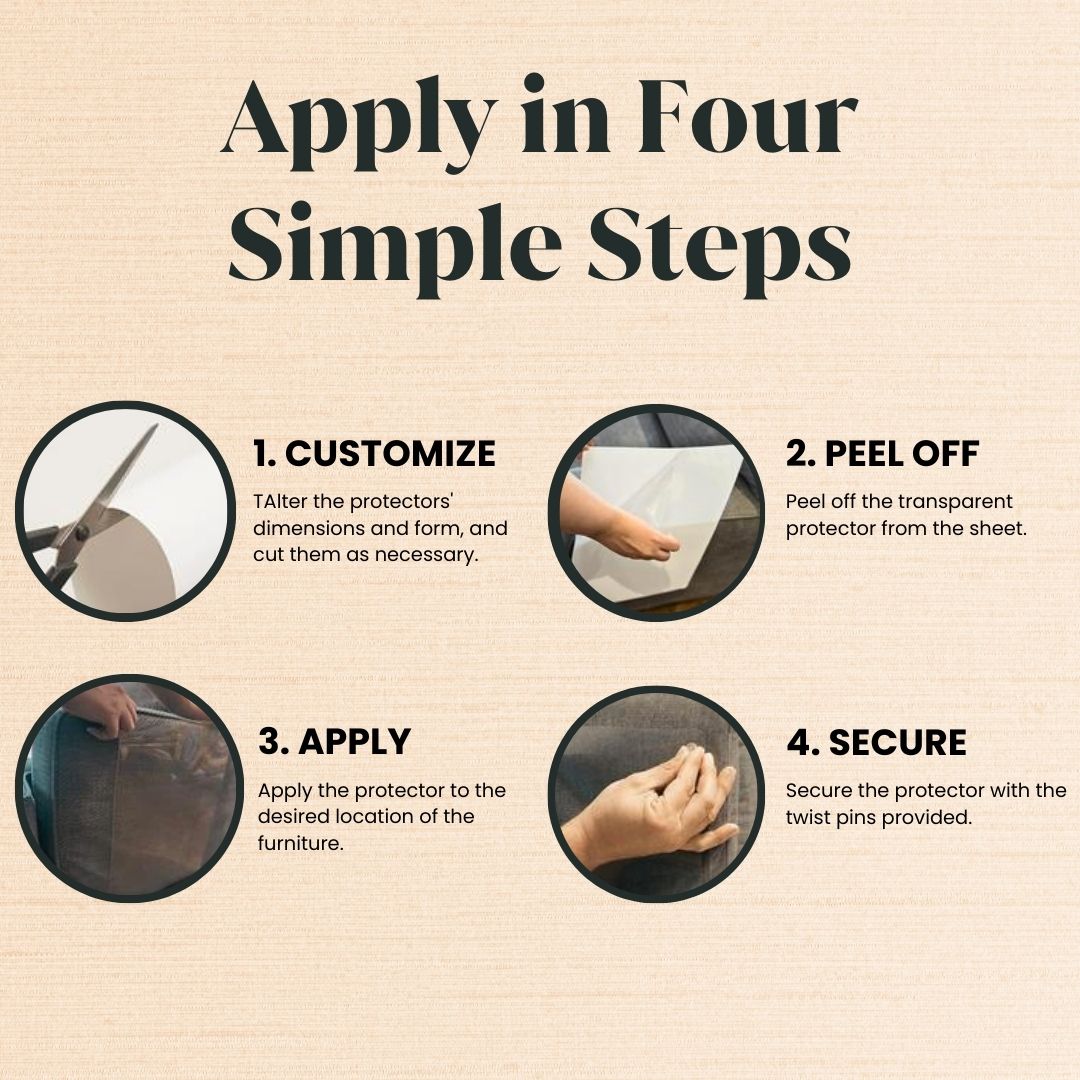 Cat Scratch-Resistant Furniture Protectors with 8-Pack and More Including Twist Pins - Cat Couch Guards - Furniture Protectors from Cat Scratch