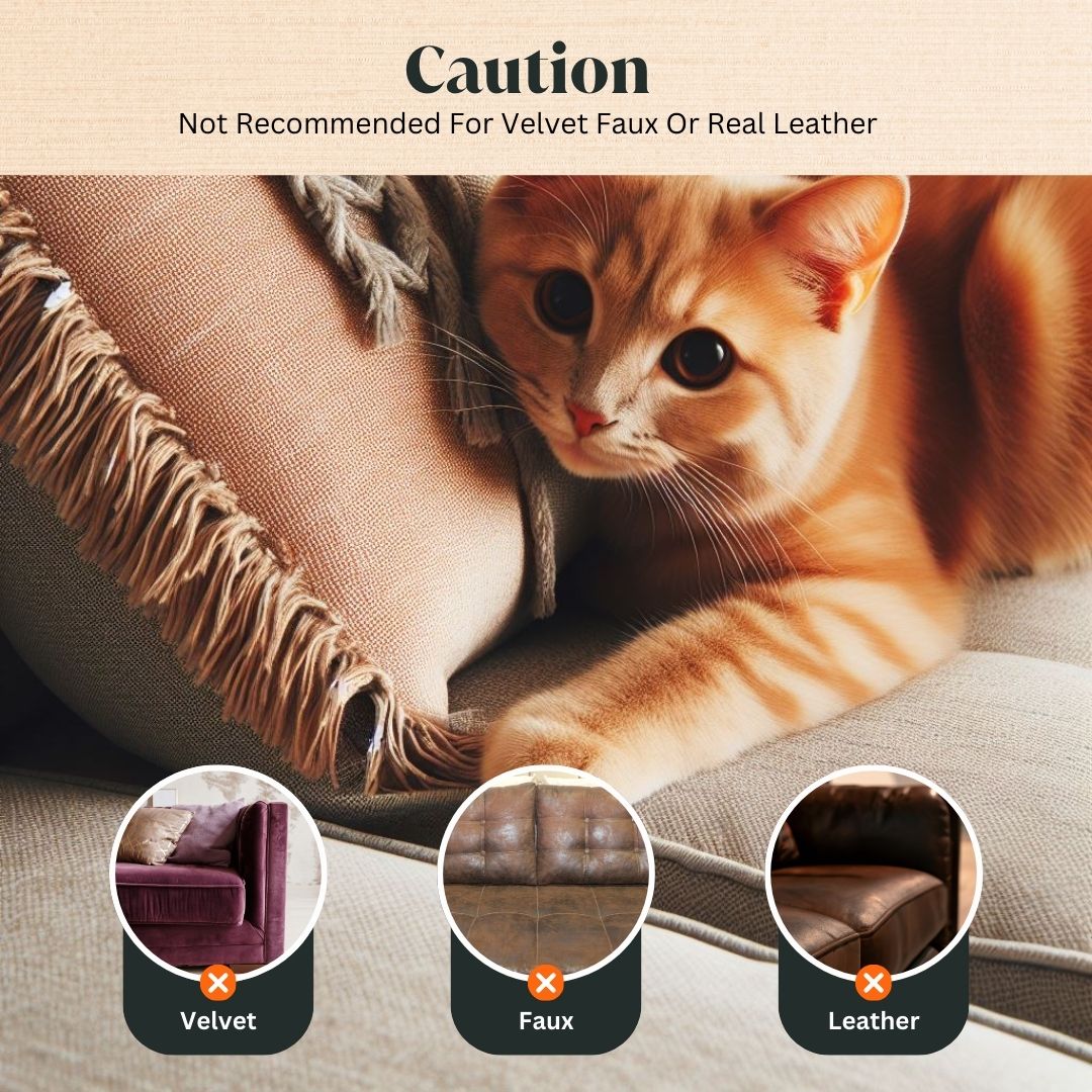 Cat Scratch-Resistant Furniture Protectors with 8-Pack and More Including Twist Pins - Cat Couch Guards - Furniture Protectors from Cat Scratch