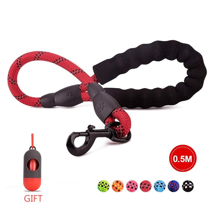 Heavy Duty Reflective Dog Leash 1.5M Long with Comfortable Padded Handle