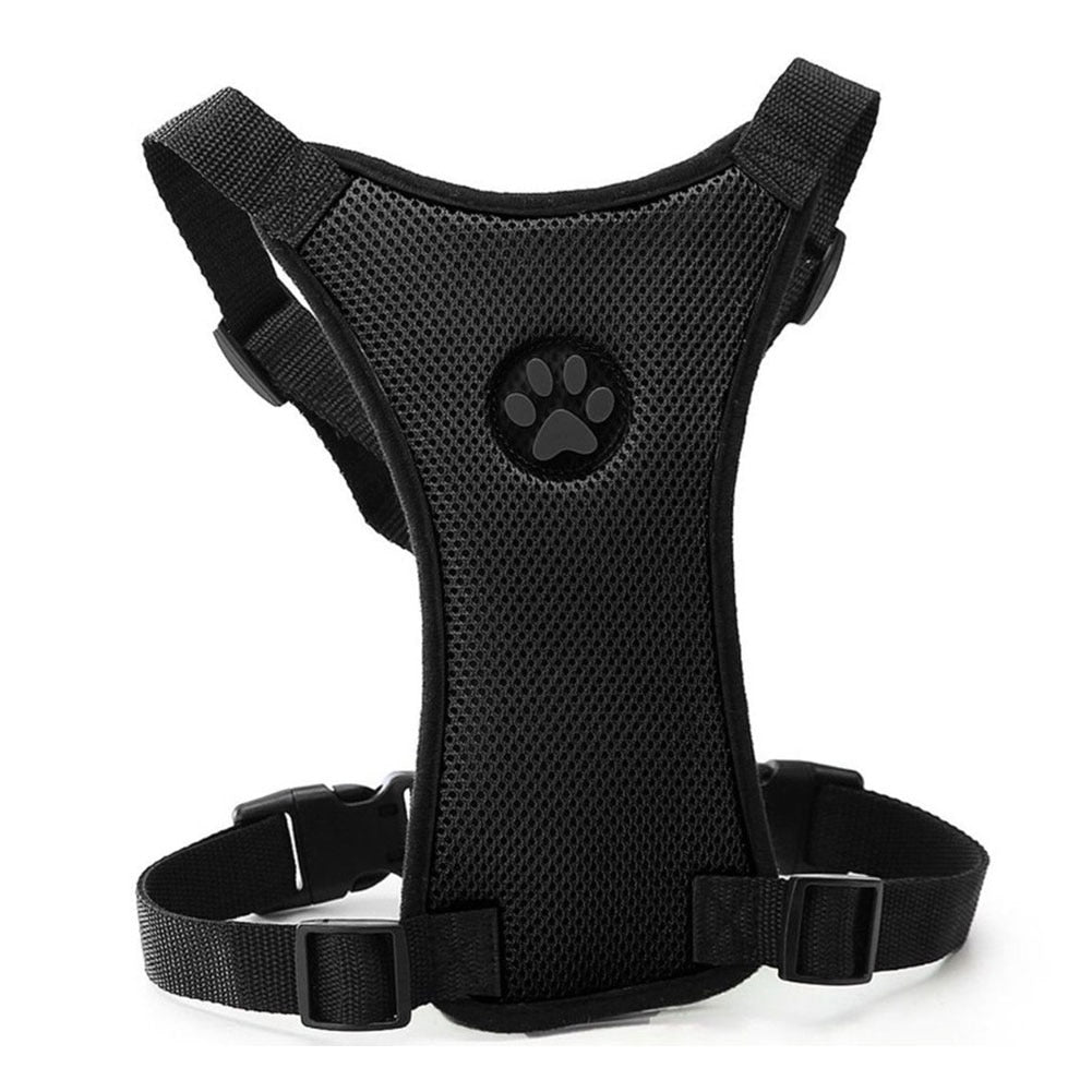 Breathable Dog Harness Leash With Adjustable Safety Seat Belt Straps For Car