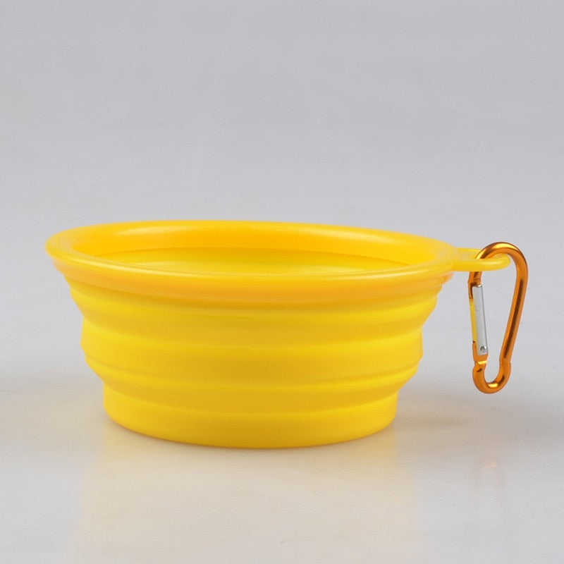 Portable & Collapsible Soft Silicone Feeding & Water Bowls For Dog / Cat During Travel
