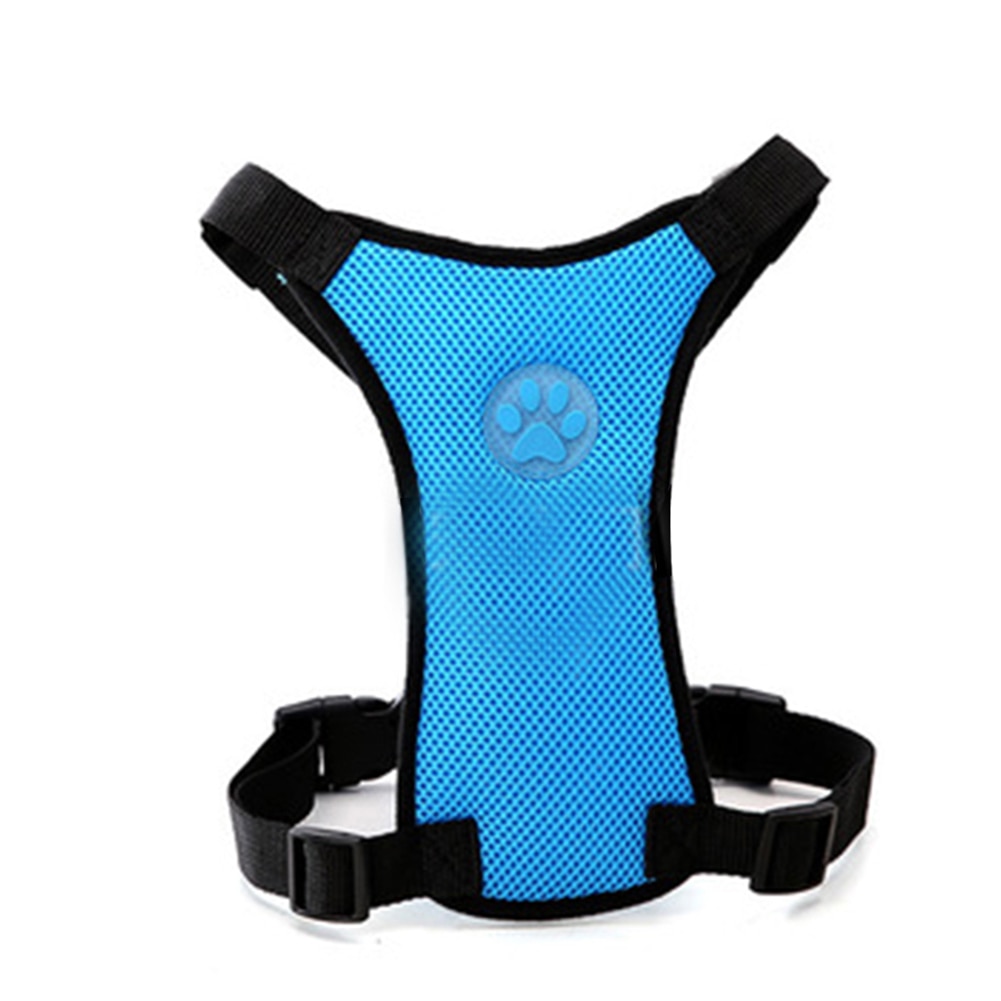Breathable Dog Harness Leash With Adjustable Safety Seat Belt Straps For Car
