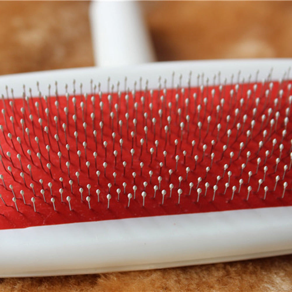 Slicker Grooming Brush To Straight Pet Hair