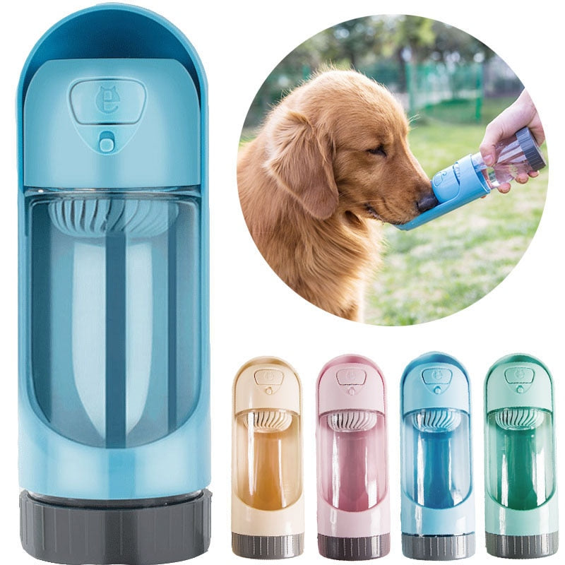 Portable Pet Water Bottle Feeder for Travel & Outdoor