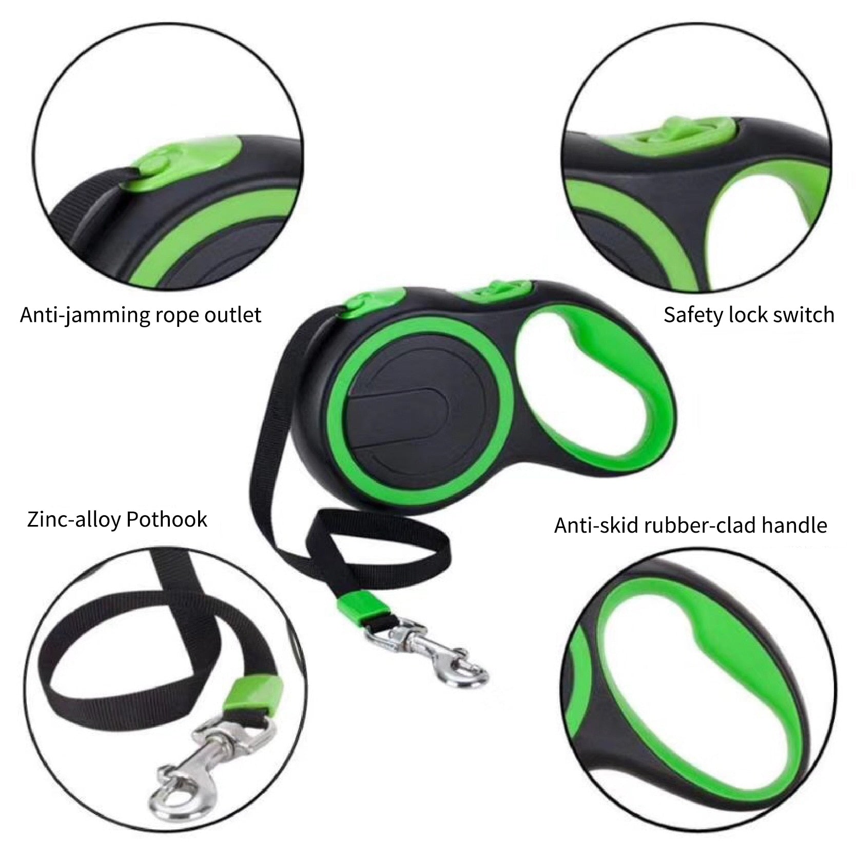 Automatic Retractable Dog Leash Nylon Ribbon Flexible
