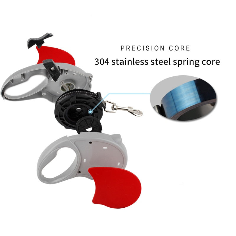 3M/5M Dog Leash Automatic Retractable Durable Nylon Traction Rope Belt