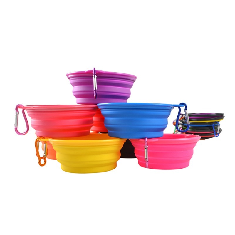 Portable & Collapsible Soft Silicone Feeding & Water Bowls For Dog / Cat During Travel
