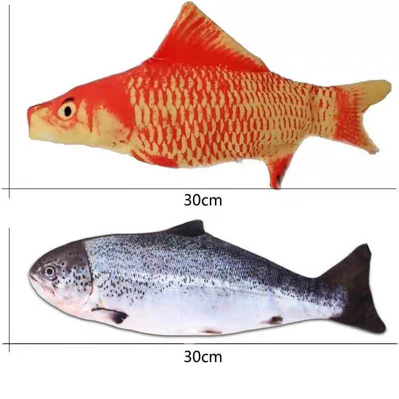 Interactive & Realistic Fish Toy For Cat to Play - Electric USB Charger