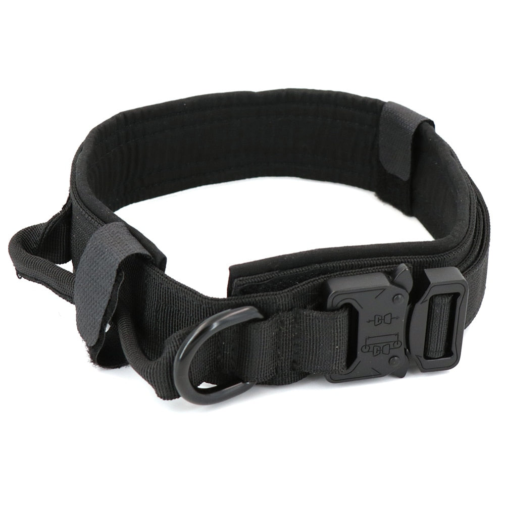 Adjustable Military Tactical Collar & Leash To Control & Handle Medium to Large Dog