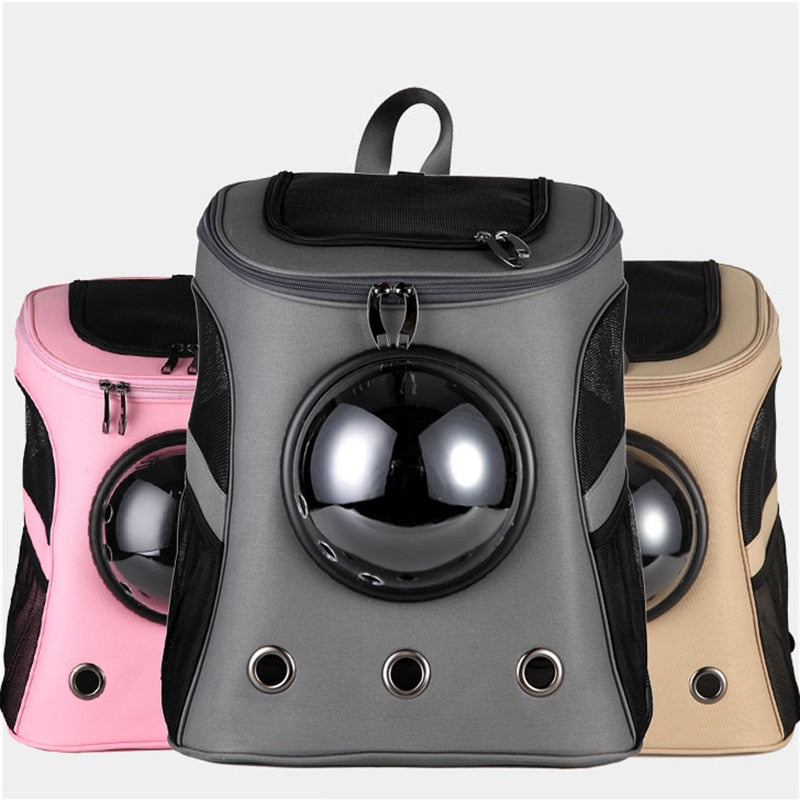 Pet Premium Canvas Space Breathable Carrier Backpack For Travel