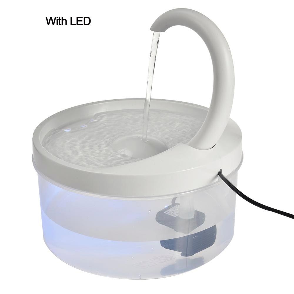 2L Cat Automatic Water Dispenser / Fountain With LED Blue Light & USB Powered
