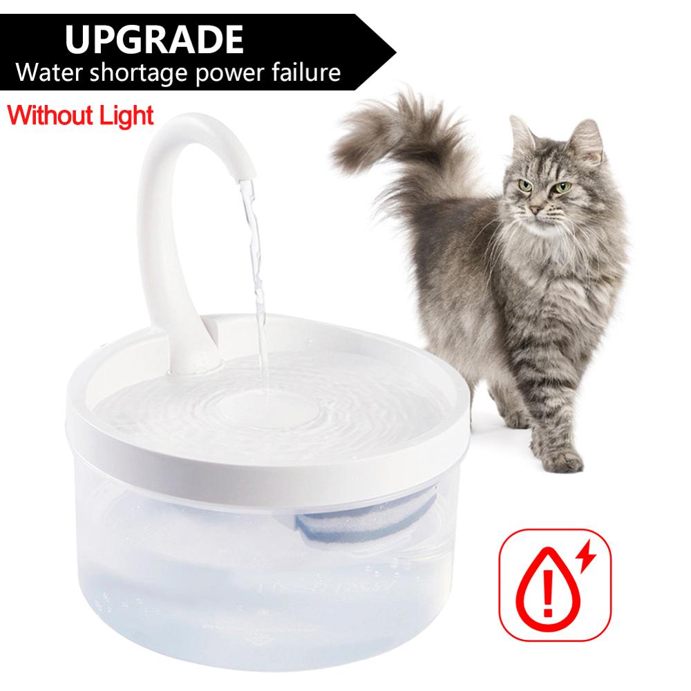 2L Cat Automatic Water Dispenser / Fountain With LED Blue Light & USB Powered