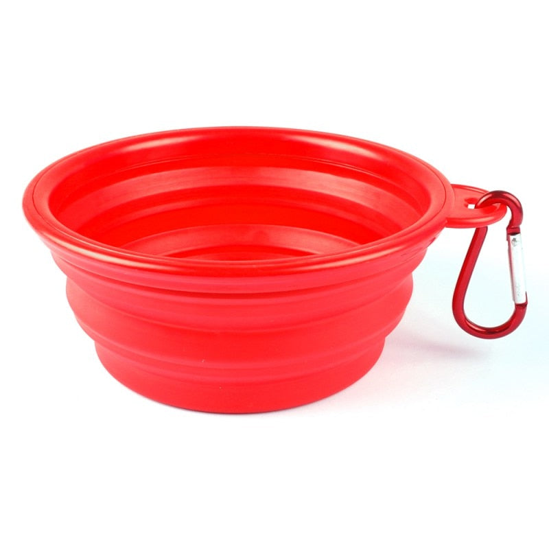 Portable & Collapsible Soft Silicone Feeding & Water Bowls For Dog / Cat During Travel