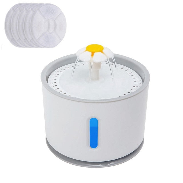 Automatic LED Pet Water Fountain With USB Connect For Drinking - 2.4L