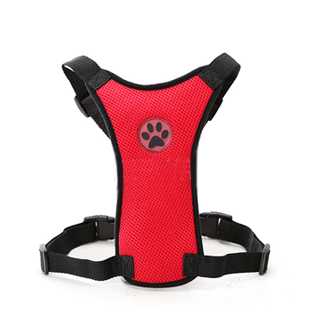 Breathable Dog Harness Leash With Adjustable Safety Seat Belt Straps For Car