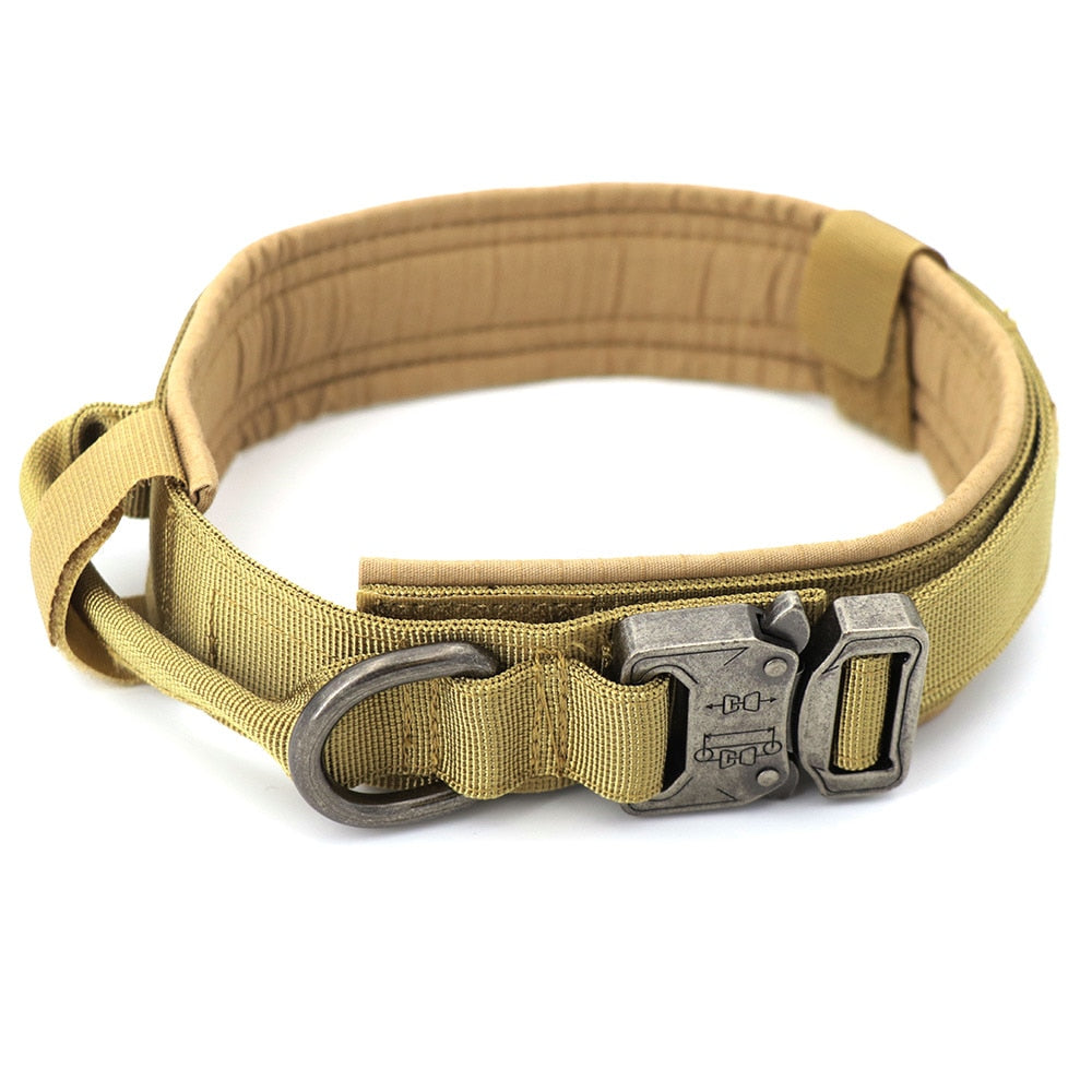 Adjustable Military Tactical Collar & Leash To Control & Handle Medium to Large Dog