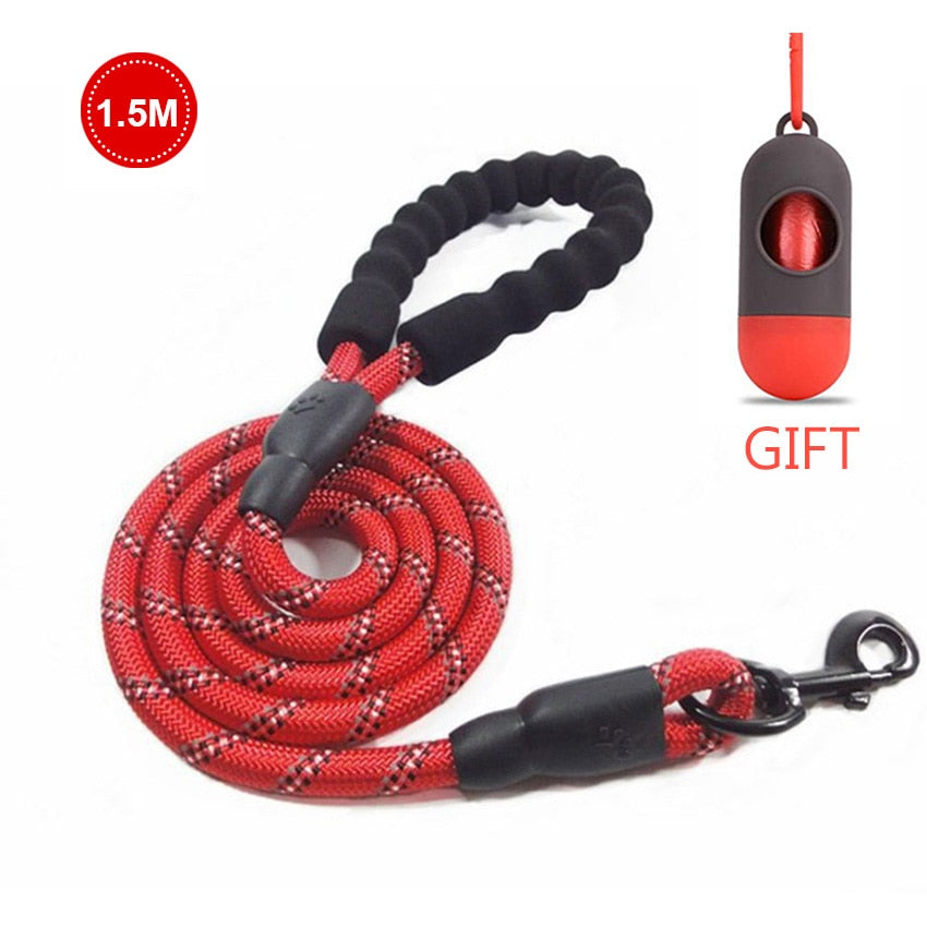 Heavy Duty Reflective Dog Leash 1.5M Long with Comfortable Padded Handle