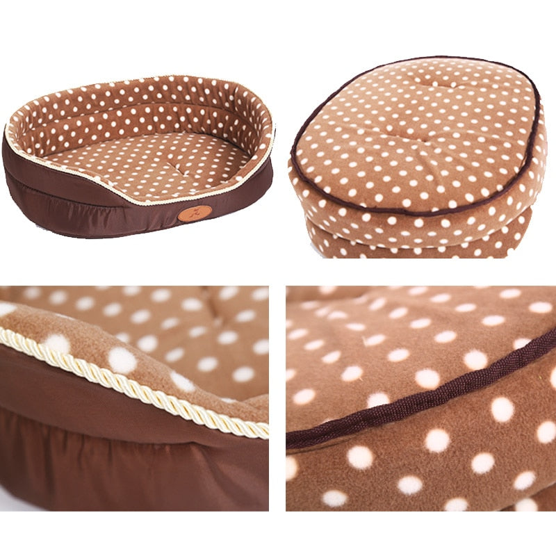 Warm & Soft Fleece Bed for Dog or Cat
