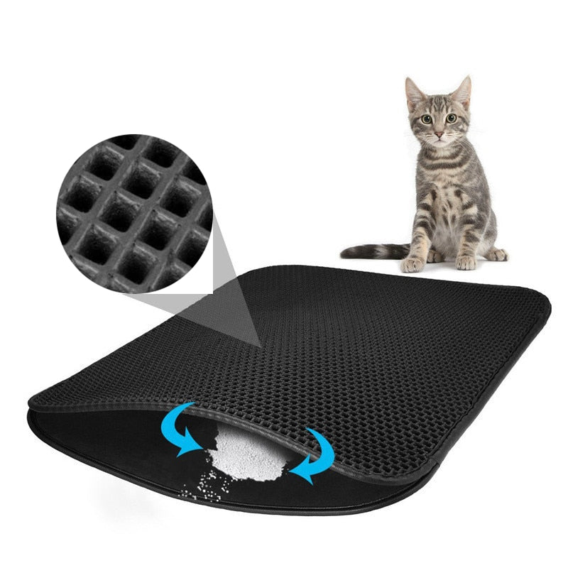 Double Layer Cat Litter Floor Mat
