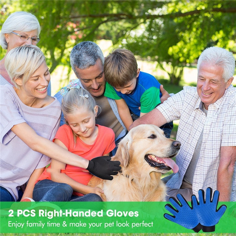 Pet Grooming Silicone Brush Glove