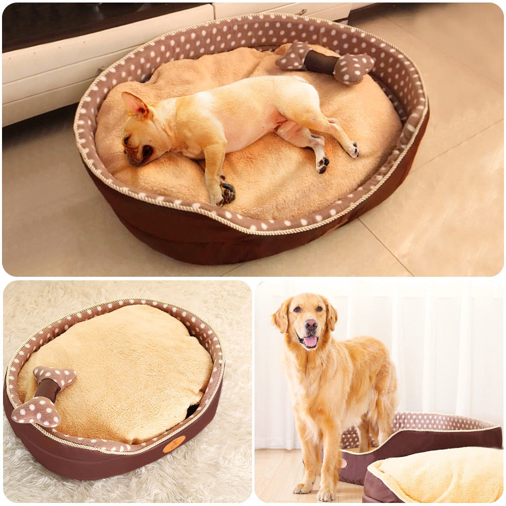 Warm & Soft Fleece Bed for Dog or Cat
