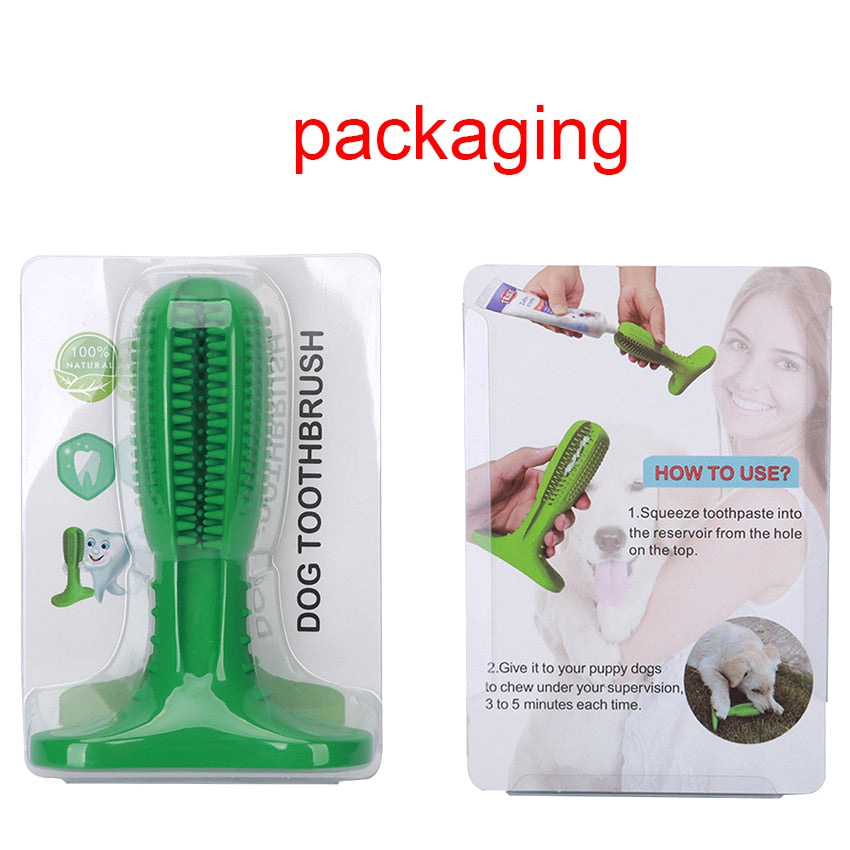 Green Oral Care Bite Stick For Dog To Chew - Brushing Toy