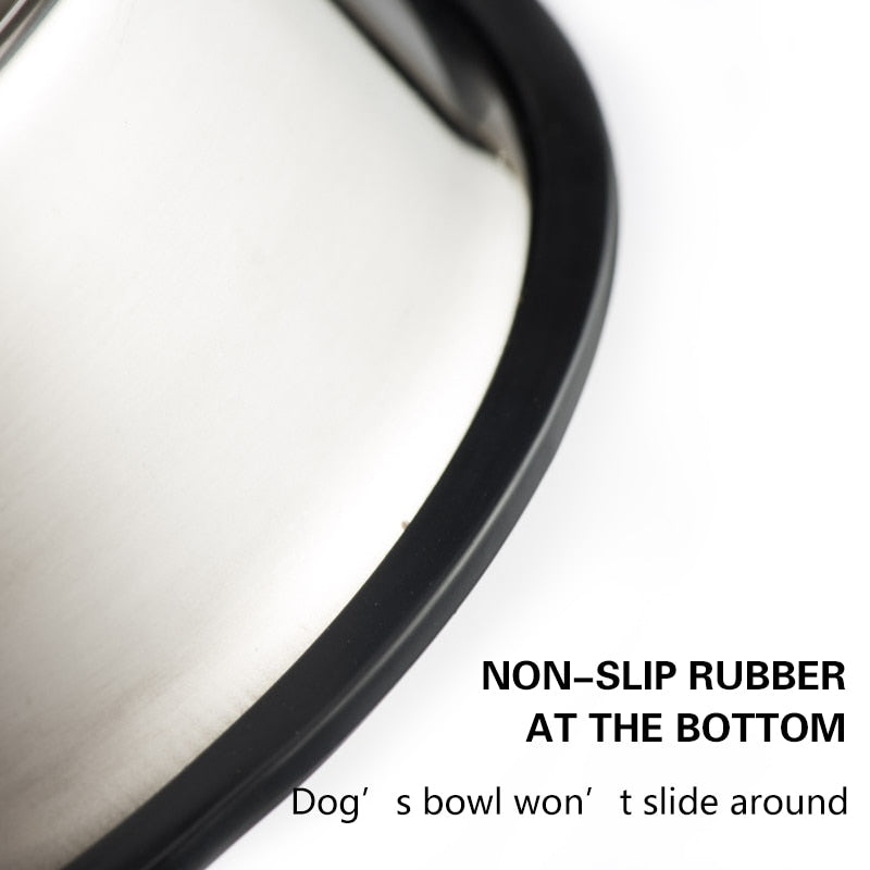 Stainless Steel Non-slip Durable Feeding Bowls for Dog / Cat / Pet