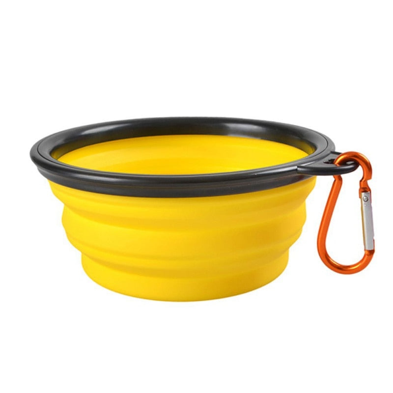 Portable & Collapsible Soft Silicone Feeding & Water Bowls For Dog / Cat During Travel