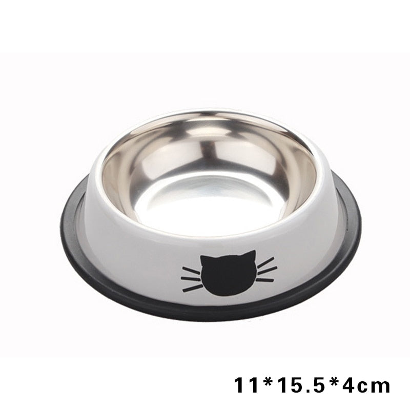 Stainless Steel Non-slip Durable Feeding Bowls for Dog / Cat / Pet
