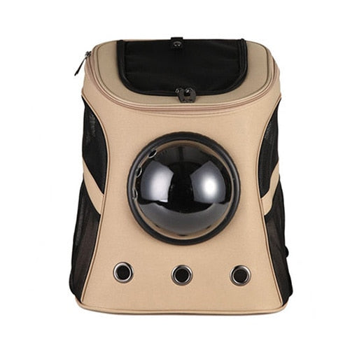 Pet Premium Canvas Space Breathable Carrier Backpack For Travel