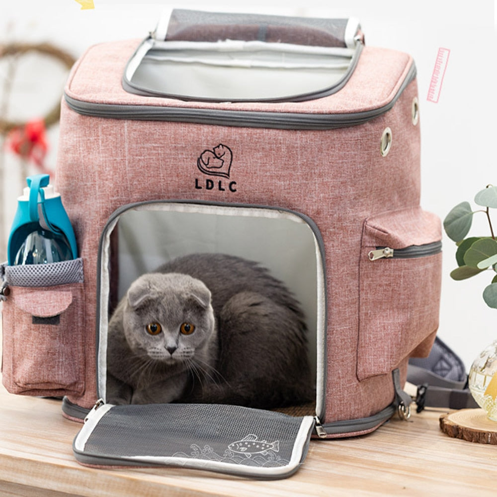 Outdoor Cat / Dog Breathable Carrier Backpack with Storage