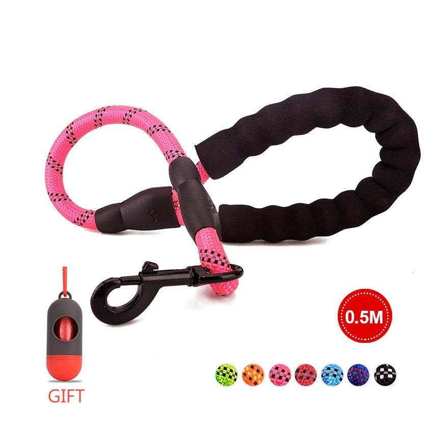 Heavy Duty Reflective Dog Leash 1.5M Long with Comfortable Padded Handle