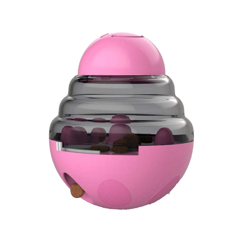 Interactive Pet Food Dispenser / IQ Treat Ball Toy For Playing