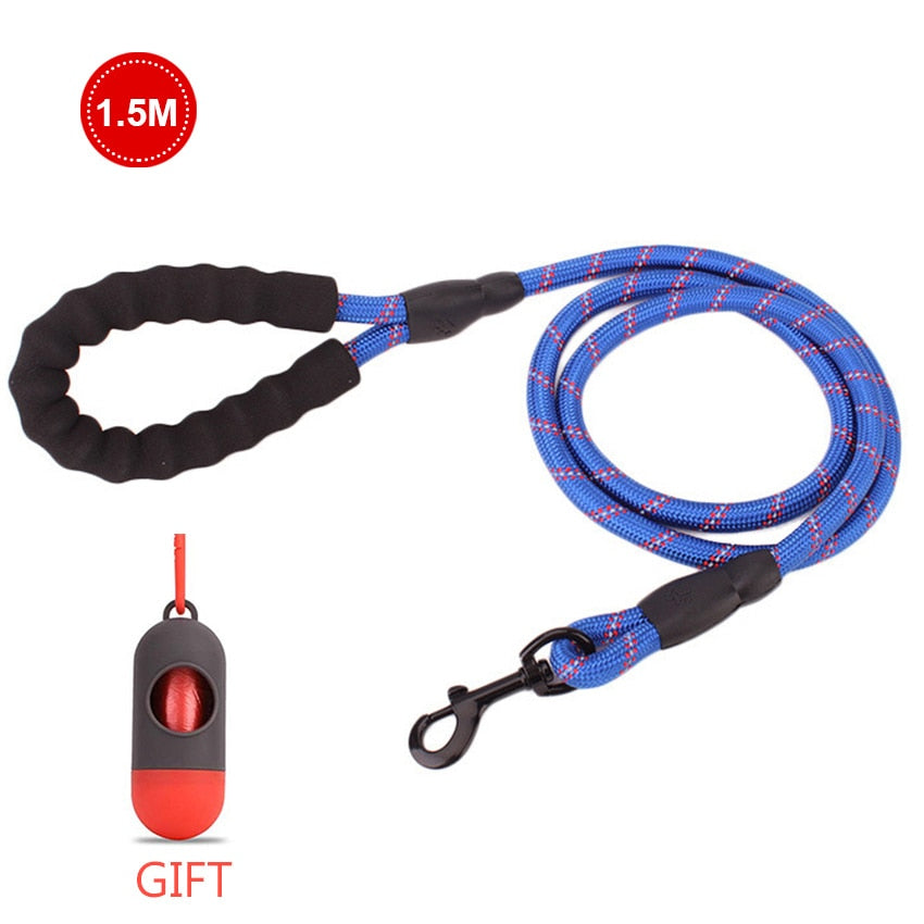 Heavy Duty Reflective Dog Leash 1.5M Long with Comfortable Padded Handle