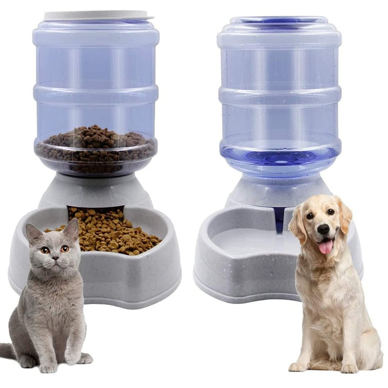 3.8L Gravity Pet Water Dispenser & Automatic Feeder