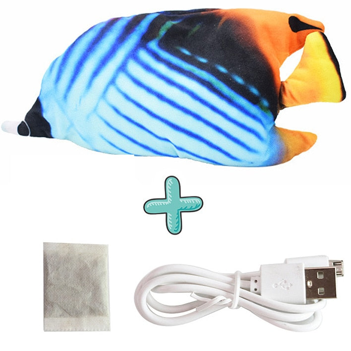 Interactive & Realistic Fish Toy For Cat to Play - Electric USB Charger