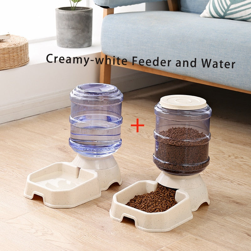 3.8L Gravity Pet Water Dispenser & Automatic Feeder