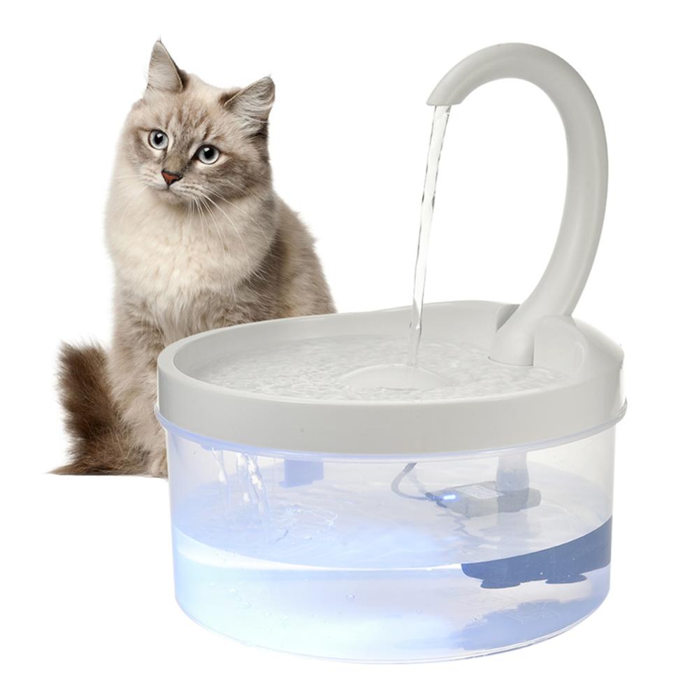 2L Cat Automatic Water Dispenser / Fountain With LED Blue Light & USB Powered