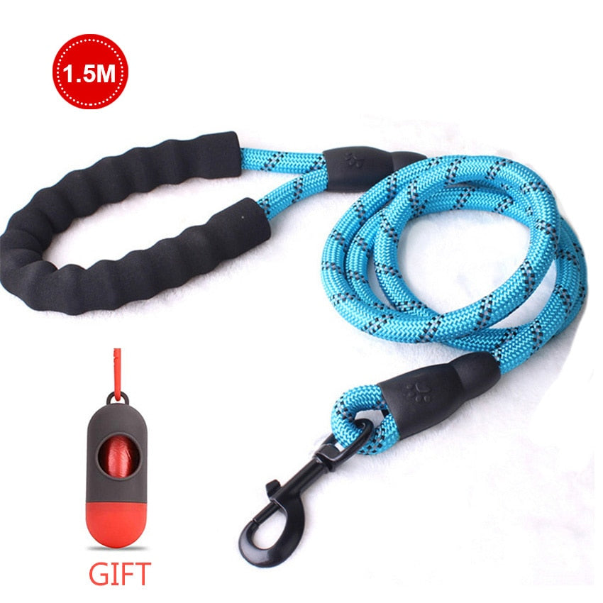 Heavy Duty Reflective Dog Leash 1.5M Long with Comfortable Padded Handle