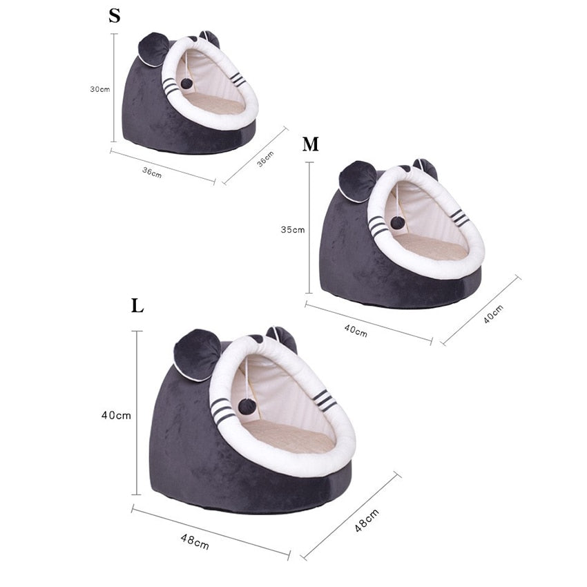 Warm Soft Comfy & Relaxing Cat Sleeping House & Bed