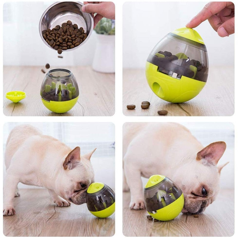 Interactive Pet Food Dispenser / IQ Treat Ball Toy For Playing