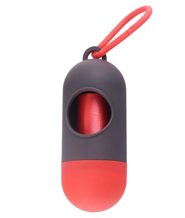 Dog Waste Bag With Poop Bag Dispenser And Carrying Clip Includes 1 Roll (15 Bags) Earth-Friendly Leak-Proof Pet Wast Bags