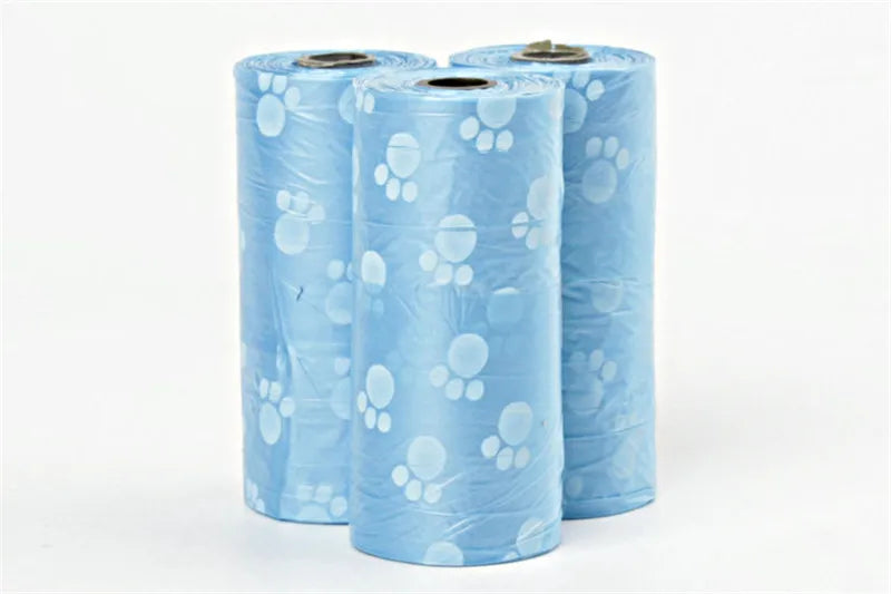 New Dog Poop Bag for Dog Pets Waste Garbage Bags Carrier Biodegradable Clean-up BagWaste Pick Up Clean Bag for Dog