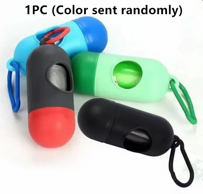 Dog Waste Bag With Poop Bag Dispenser And Carrying Clip Includes 1 Roll (15 Bags) Earth-Friendly Leak-Proof Pet Wast Bags