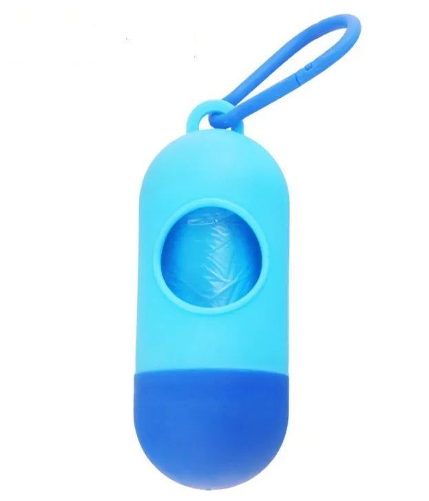 Dog Waste Bag With Poop Bag Dispenser And Carrying Clip Includes 1 Roll (15 Bags) Earth-Friendly Leak-Proof Pet Wast Bags