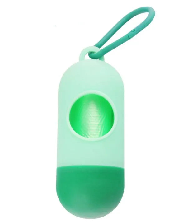 Dog Waste Bag With Poop Bag Dispenser And Carrying Clip Includes 1 Roll (15 Bags) Earth-Friendly Leak-Proof Pet Wast Bags