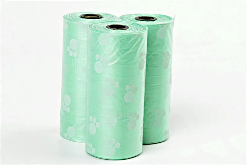 New Dog Poop Bag for Dog Pets Waste Garbage Bags Carrier Biodegradable Clean-up BagWaste Pick Up Clean Bag for Dog