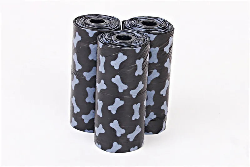 New Dog Poop Bag for Dog Pets Waste Garbage Bags Carrier Biodegradable Clean-up BagWaste Pick Up Clean Bag for Dog