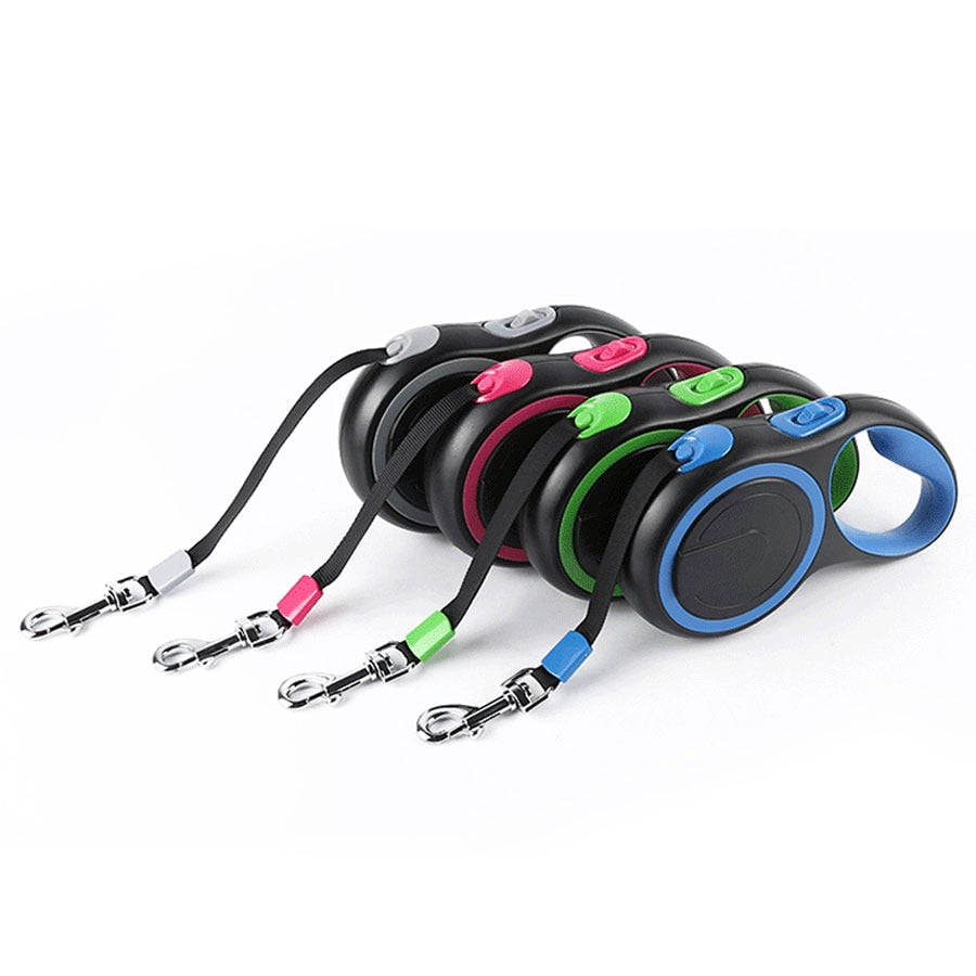 Automatic Retractable Dog Leash Nylon Ribbon Flexible