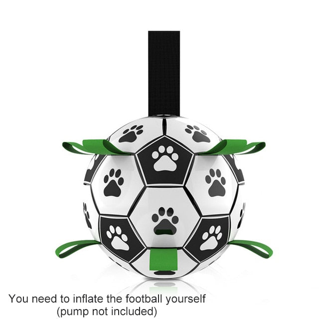 Soccer And Inflator Football Toy For Dogs To Play & Bite/Chew